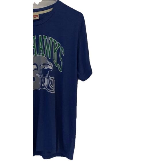 Homage Seattle Seahawks T Shirt Mens L Blue Green Short Sleeve Hawks Logo Tee - Picture 4 of 10